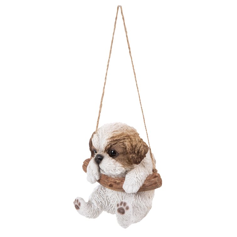 Hi-Line Gift Ltd. Hanging Shih Tzu Puppy Statue & Reviews